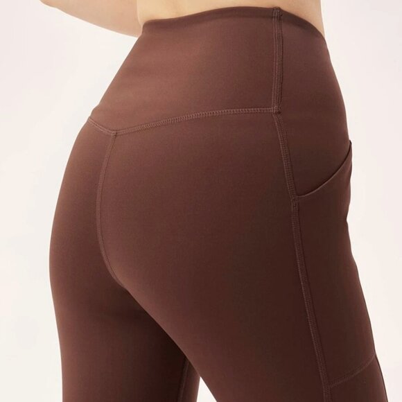 Girlfriend Collective Kona Brown Compressive Pocket Legging - Picture 1 of 9